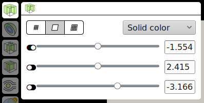 Clip module controls in default UI