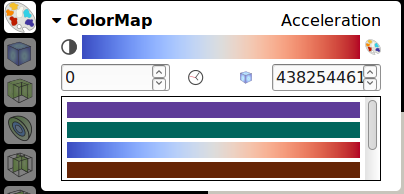 Colormap controls to select preset