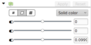 Clip module controls in secondary UI
