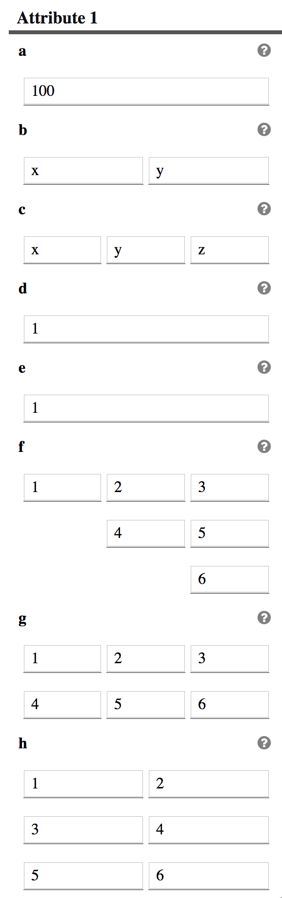 User interface of various layout