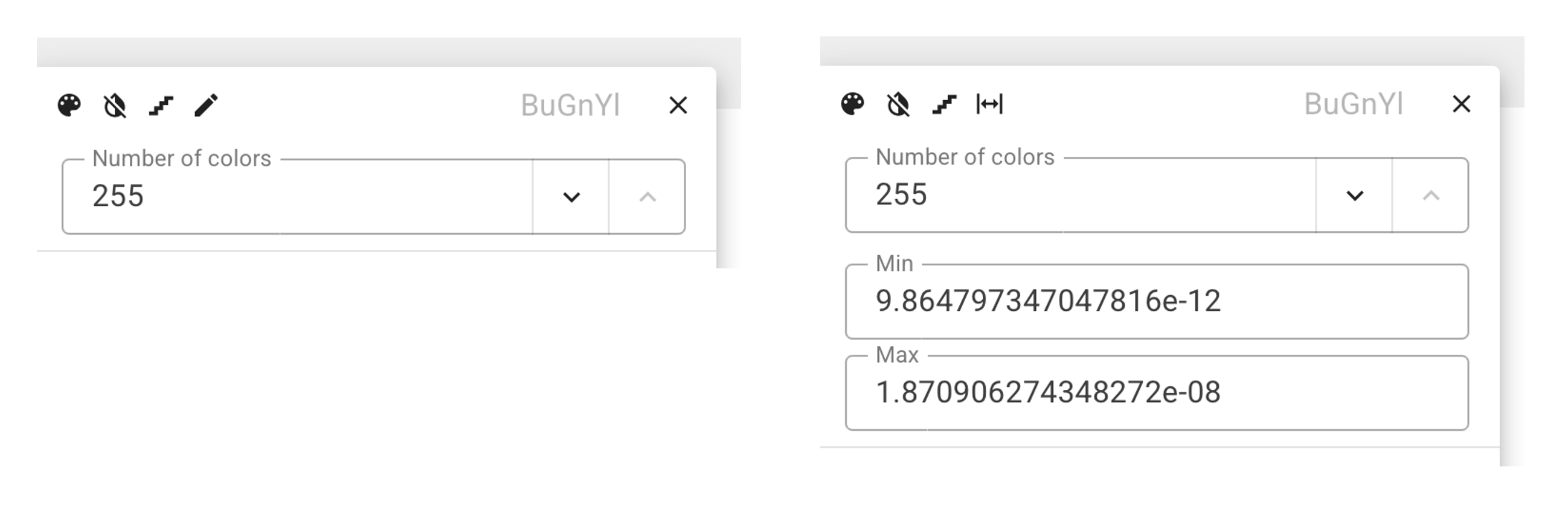 auto or fixed ranges