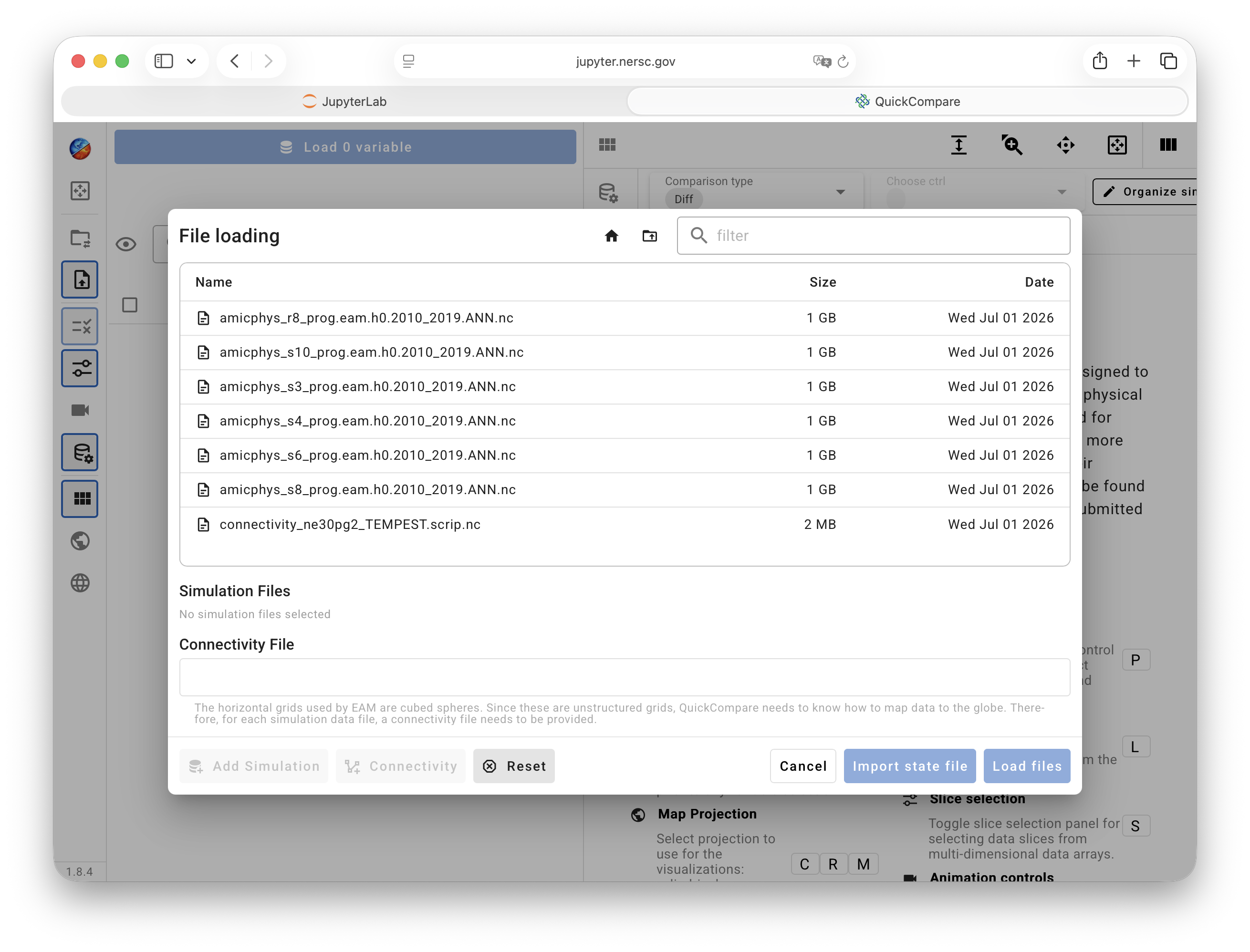 QuickCompare File Loading