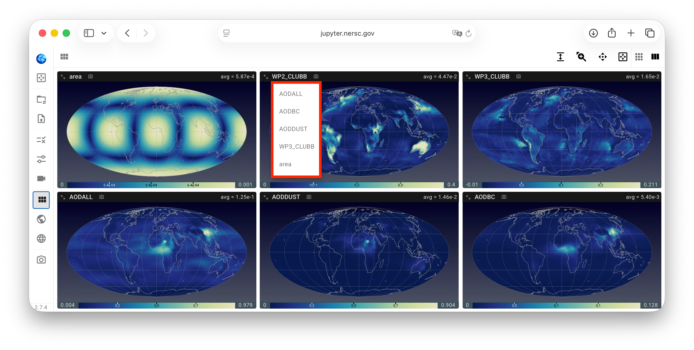 Select variable for a view
