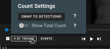 Detection/Track Count Settings