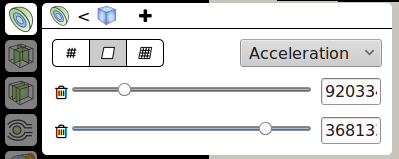 Contour module controls in default UI