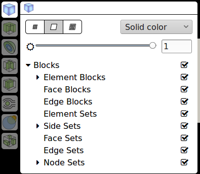 Dataset controls in default UI