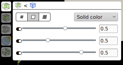 Slice module controls in default UI