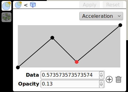 Volume module controls in default UI