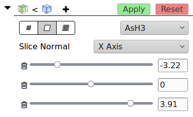 Multi-Slice module controls in secondary UI