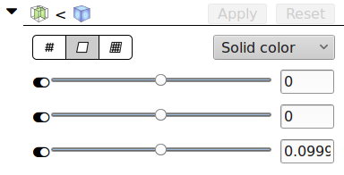 Slice module controls in secondary UI