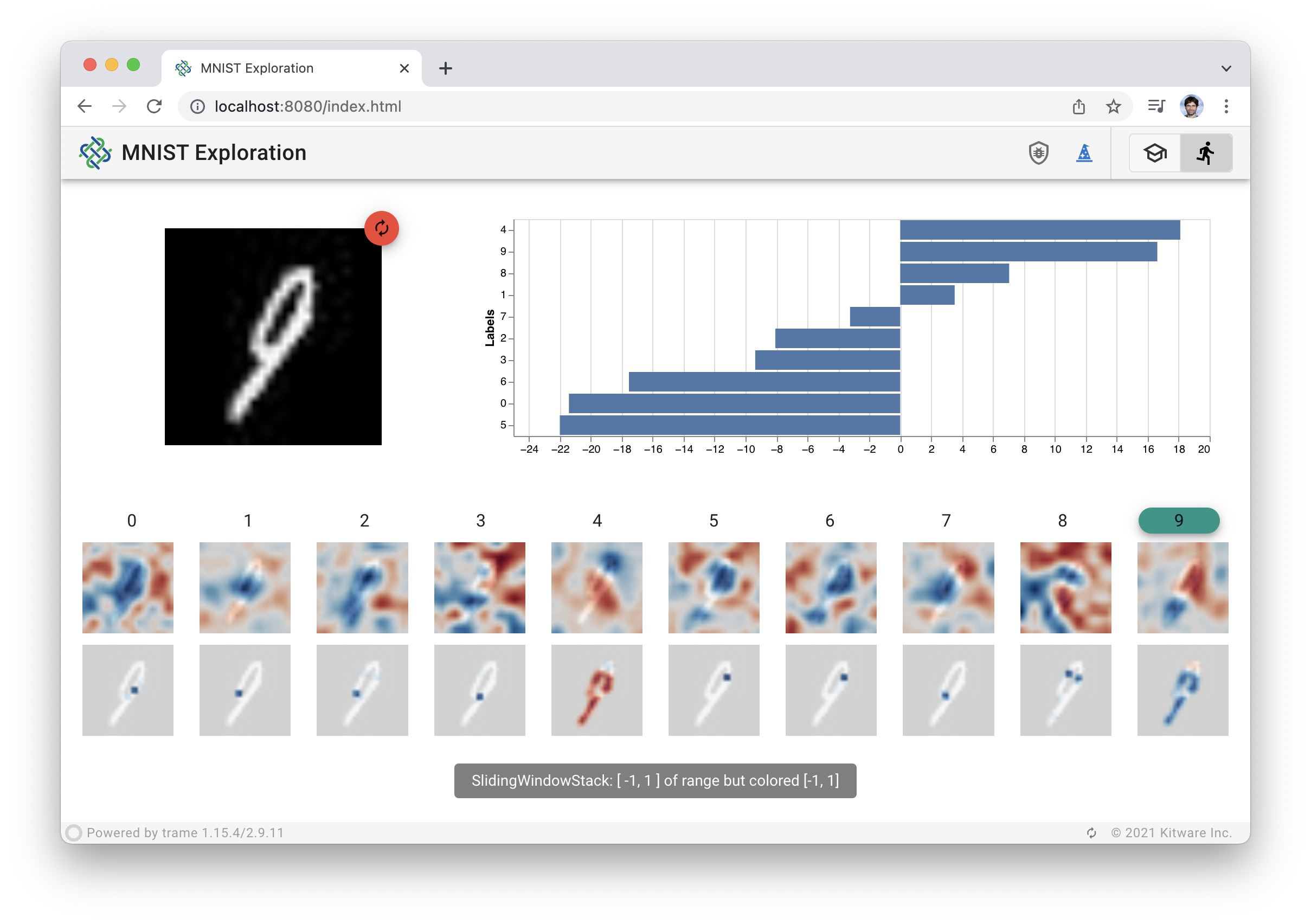 MNIST Sample application
